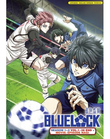 ENG DUB * BLUELOCK SEASON 1+2 VOL.1-38 END + MOVIE: EPISODE NAGI